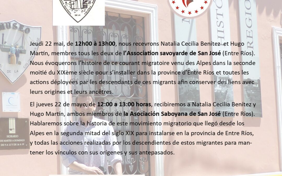 Emission de radio avec des membres de la colonie savoyarde de San José